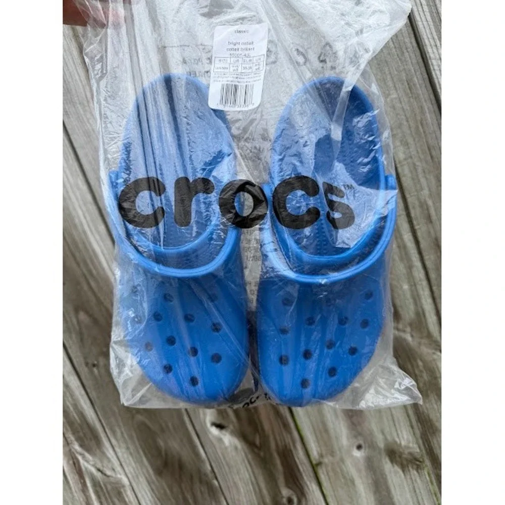 Gorpcore Comfort Crocs Classic Clogs Size M6 W8 Bright Cobalt Blue Slip On